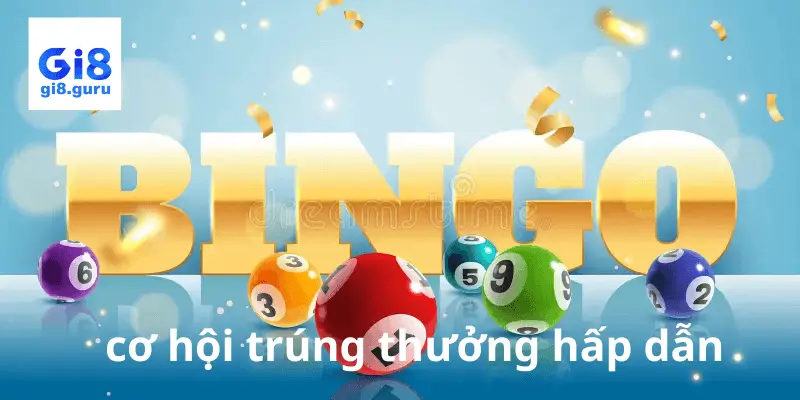 Cơ cấu giải thưởng Bingo GI8